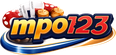 Logo mpo123 berwarna neon